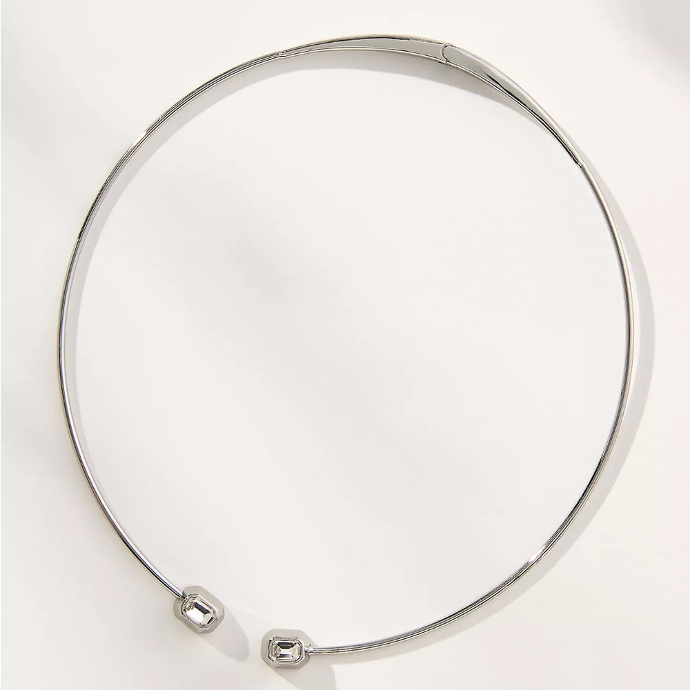 Anthropologie CRYSTAL COLLAR NECKLACE Style No.  96652292 Silver
